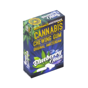 Kendertér - cannabis chewing gum blueberry haze canna86 singles 300x300