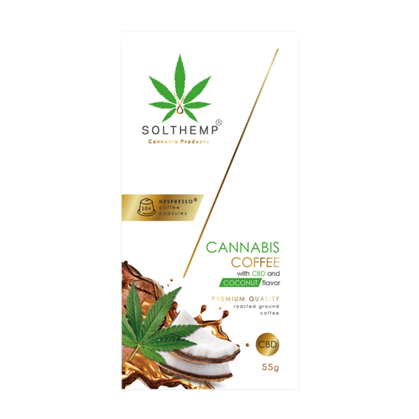 Solthemp® Cannabis Coffee / Coconut Nespresso® kompatibilis kapszulában