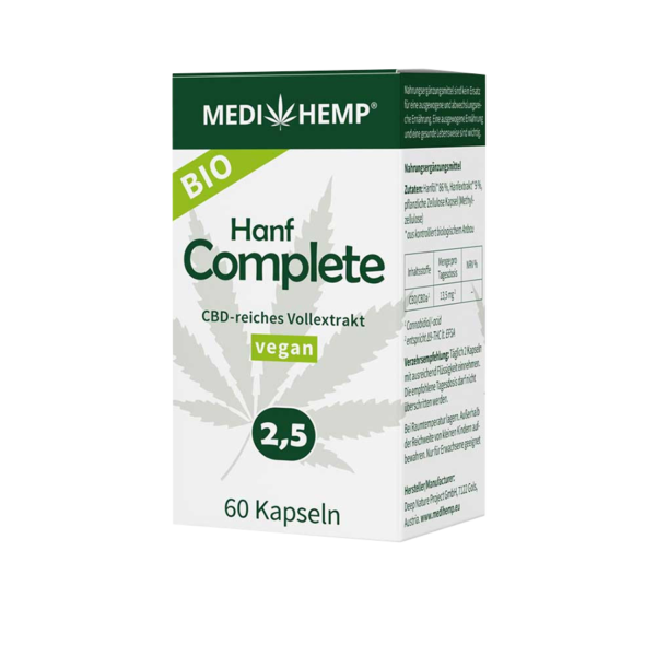 Medihemp Bio Kender Complete kapszulák 2,5% (60db)