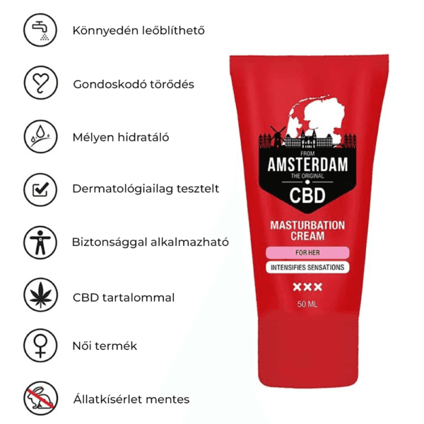 PHARMQUESTS - Original CBD from Amsterdam - Masturbation Cream for Her - 50 ml