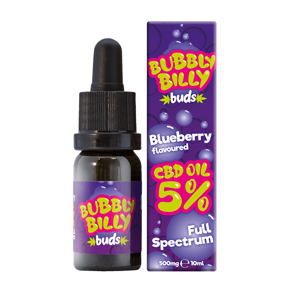 Bubbly Billy Buds Áfonya ízű CBD olaj 5% (10 ml)