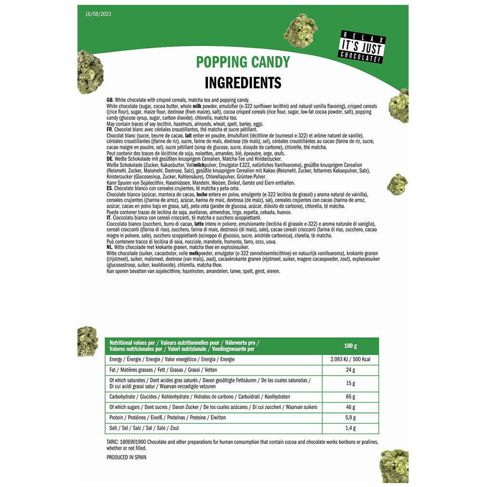 Ogeez kannabisz alakú csokoládé 10g