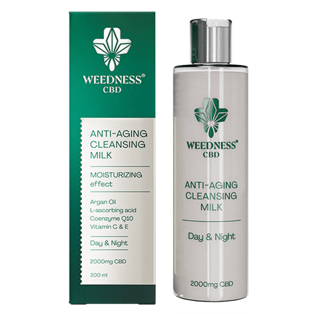 Weedness Anti-Aging Arctisztító Tej 2000mg CBD (200ml)