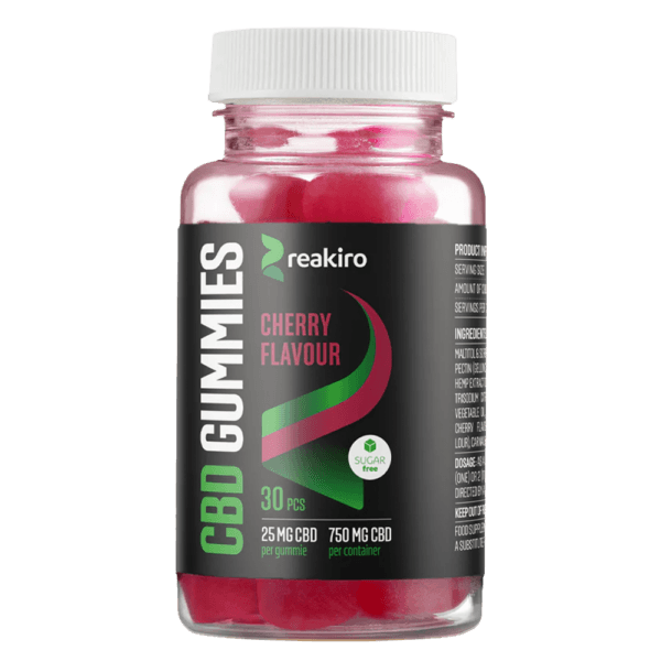 Reakiro CBD gumicukor cseresznye 750mg (Vegán & Cukormentes)
