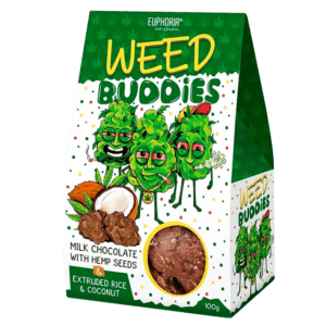 Euphoria Weed Buddies Tejcsokoládé Praliné 100g
