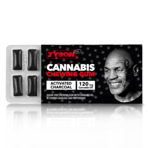 Tyson 2.0 kannabisz rágógumi aktív szénnel menta