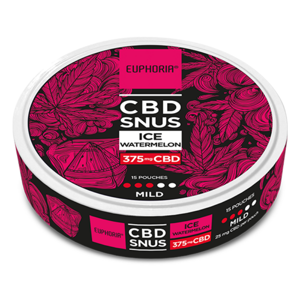 Euphoria CBD SNUS Ice Watermelon 375 mg