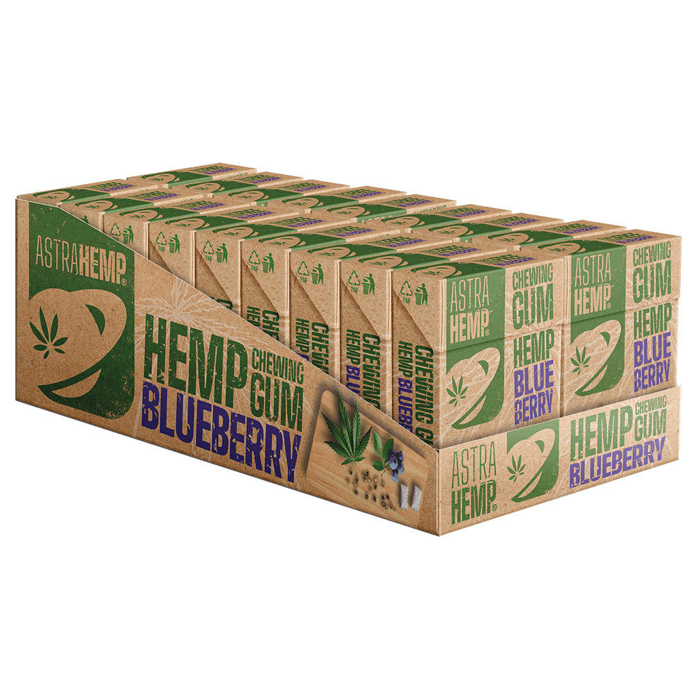 Astrahemp Kender Blueberry rágógumi (Cukormentes)
