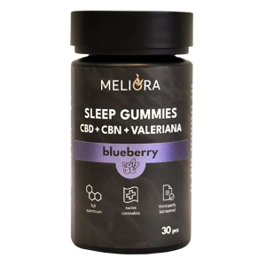 Meliora CBD + CBN Gumicukor Sleep Áfonya 750 mg (30db)
