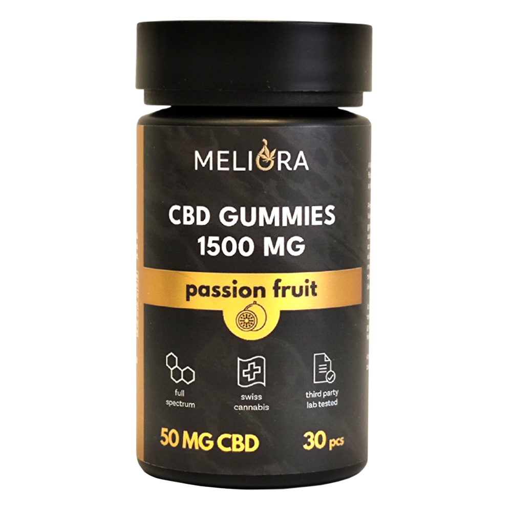 Meliora CBD Gumicukor Maracuja 1500 mg (30db)