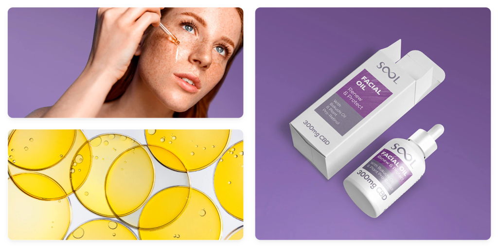 SOOL Renew & Protect CBD arcápoló olaj 300mg (30ml)