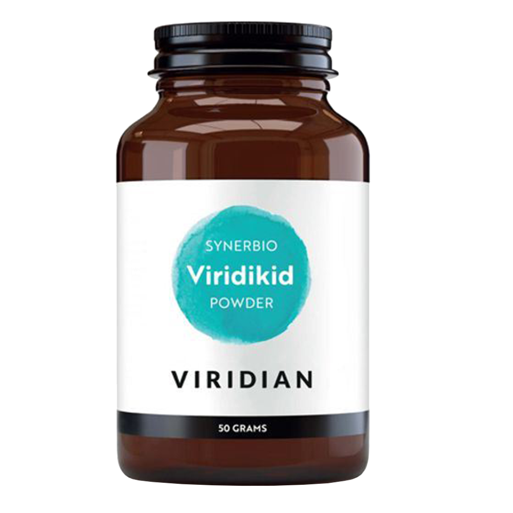 Viridian Nutrition Viridikid Synerbio por (Pro-, prebiotikumok és C-vitamin gyermekeknek) 50g