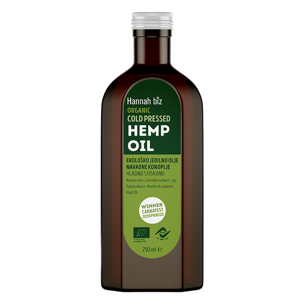 Hannah biz BIO hidegen sajtolt kendermagolaj 250ml
